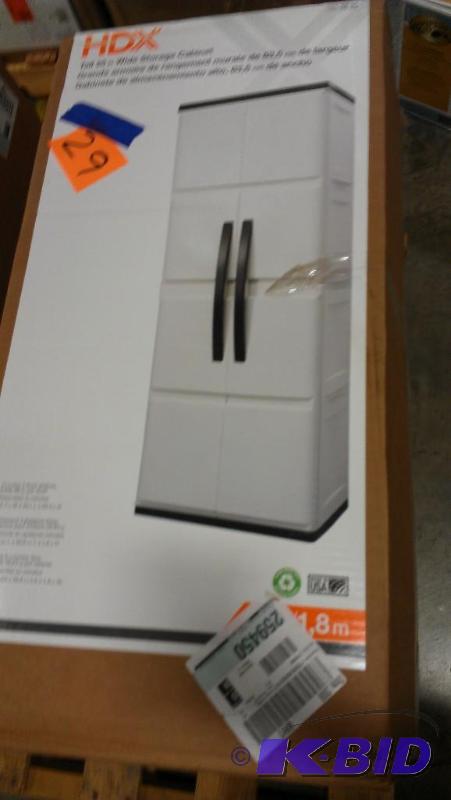 lot 29 image: Heavy Plastic Storage Cabinets.. Assembly req...