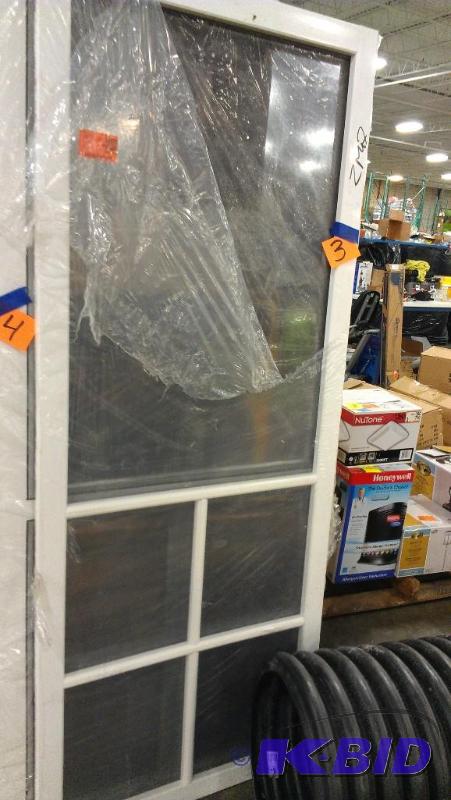 lot 3 image: White Screen Door. 32" wide. View photos...