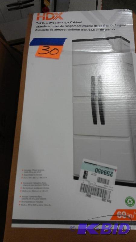 lot 30 image: Heavy Plastic Storage Cabinets.. Assembly req...