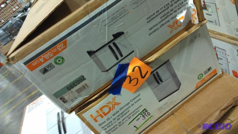 lot 32 image: Heavy Plastic Storage Cabinets.. Assembly req...
