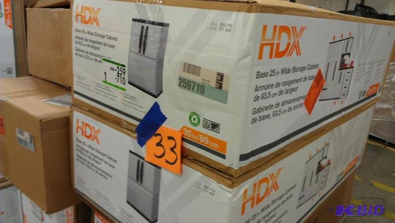 lot 33 image: Heavy Plastic Storage Cabinets.. Assembly req...