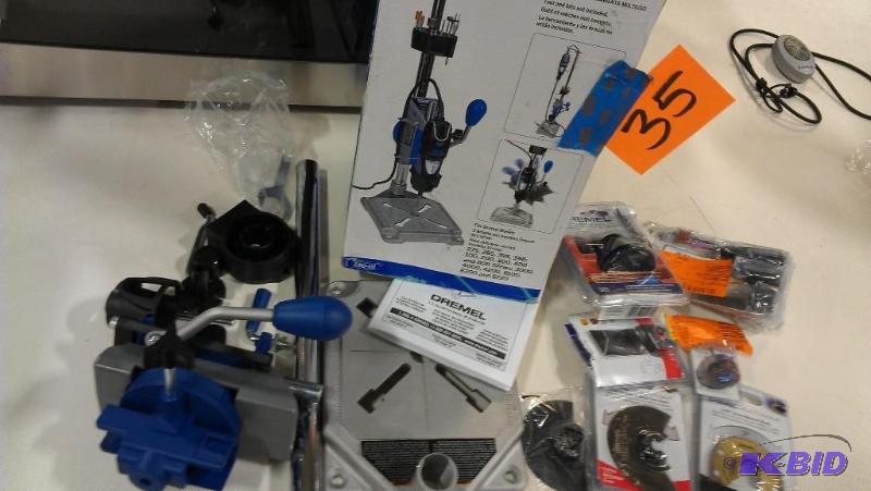 lot 35 image: Dremel Workstation AND extra attachments. See...