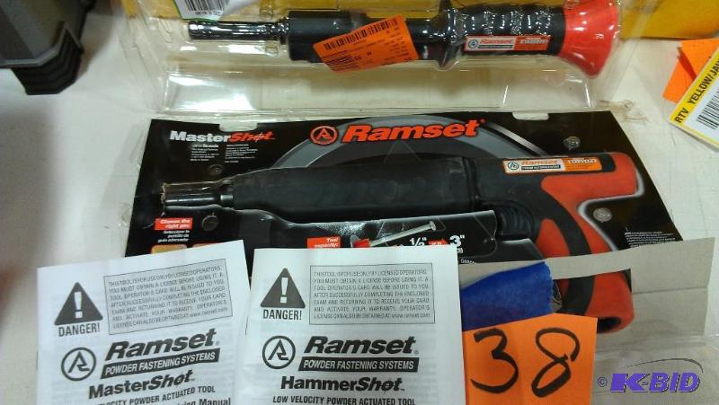 lot 38 image: Ramset MasterShot & HammerShot. Two low v...