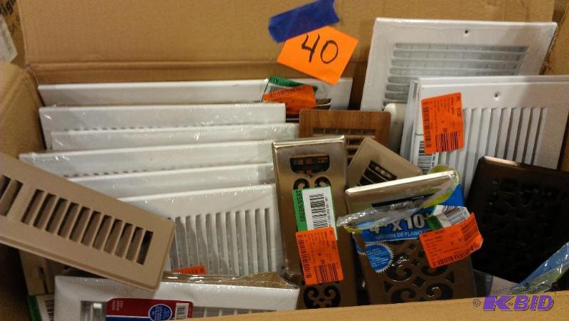 lot 40 image: Floor & Wall Register Vents. Mostly white...