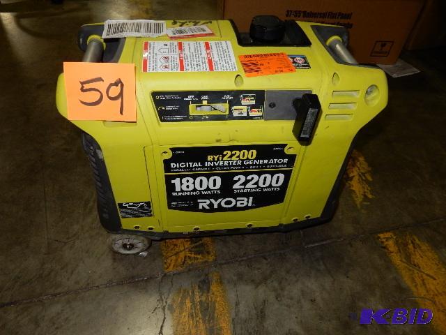 lot 59 image: RYOBI Digital Inverter Generator.. This suppo...