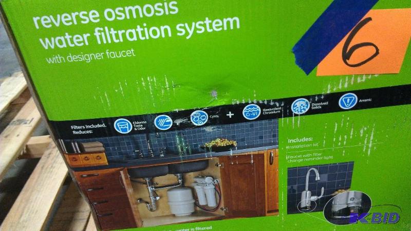 lot 6 image: Reverse Osmosis Water Filtration System. Retu...