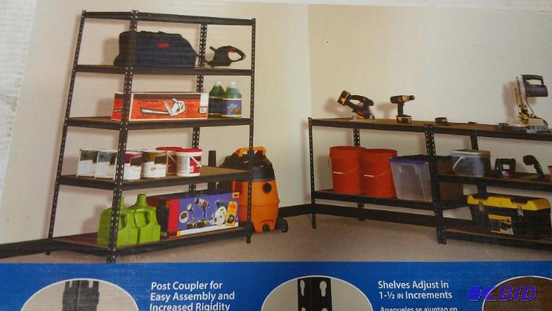 lot 70 image: One 5-Shelf Heavy Duty Storage Unit. Can be a...