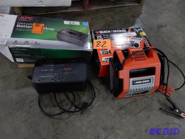 lot 82 image: Battery Backup and Charger
