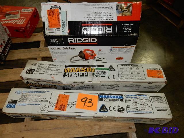 lot 93 image: Drain opener, Power Pullers