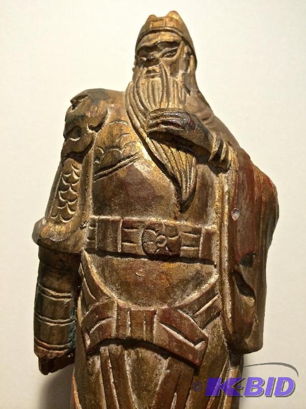 lot 17 image: Hand Carved Exquisite Asian Warrior