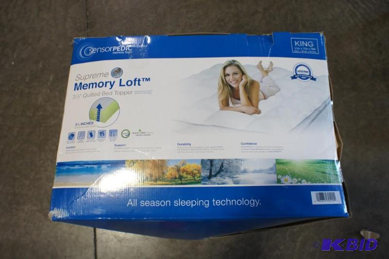 Sensor Pedic Memory Foam King Quilted Bed Top...