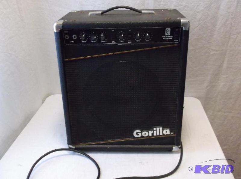 lot 101 image: Gorilla GB-70 150 watts bass keyboard appears...