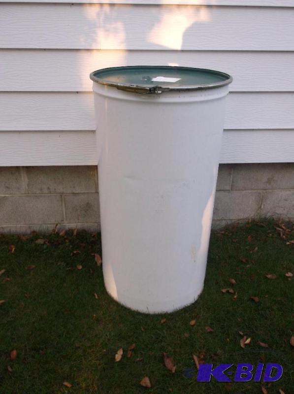lot 121 image: 55 gallon food grade steel barrel....