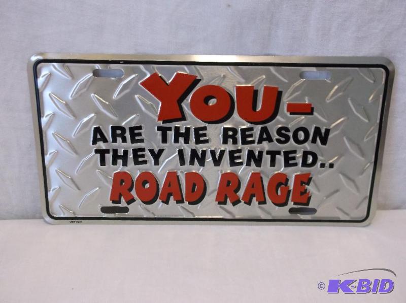lot 41 image: Collectable embossed license plate sign...
