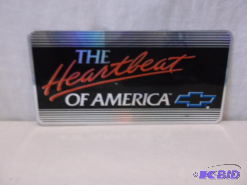 lot 45 image: Collectable license plate sign....