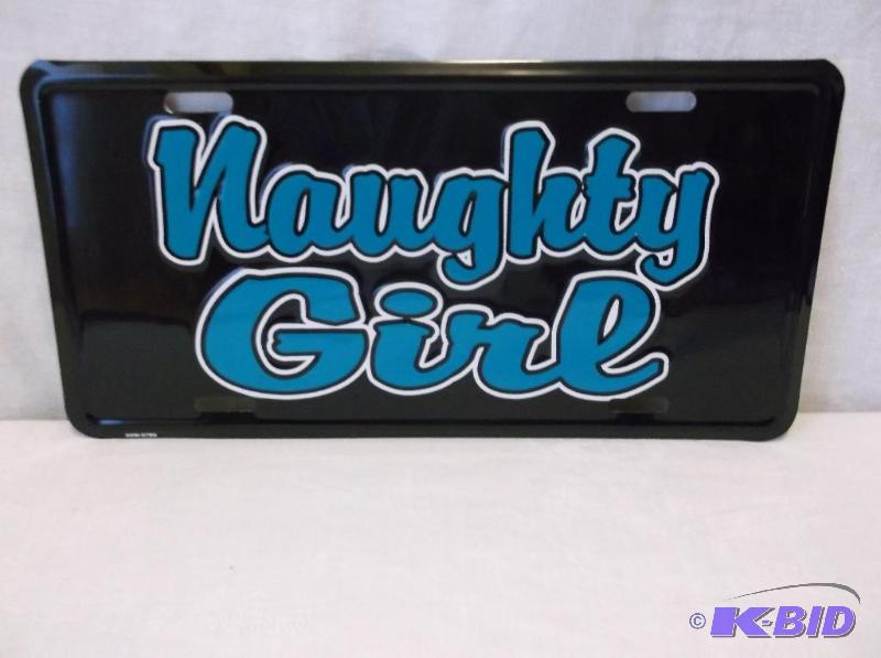 lot 46 image: Collectable embossed license plate sign....