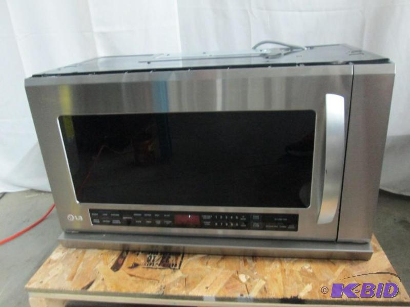 lot 10 image: LG 2.0 CU. FT. OVER THE RANGE MICROWAVE OVEN WITH EXTENDA VENT AND WARMING LAMP