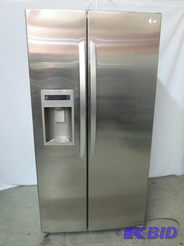 lot 2 image: LG ULTRA-LARGE CAPACITY SIDE-BY-SIDE REFRIGERATOR WITH ICE & WATER DISPENSER