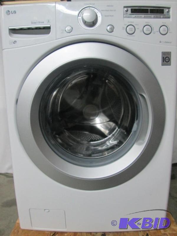 lot 6 image: LG 4.0 CU. FT. ULTRA LARGE CAPACITY FRONT LOAD WASHER WITH COLDWASH TECHNOLOGY