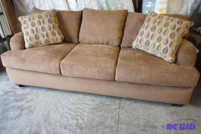 New Ashley Signature Tan Sofa. Dimensions 94...