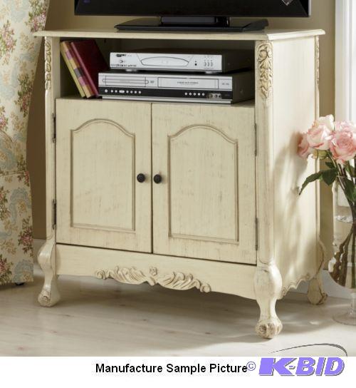 lot 105 image: Ivory TV Stand -&nbspYour television may loo...