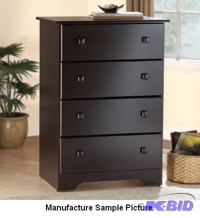 lot 109 image: Four Drawer Chest - Walnut - New Visions My P...