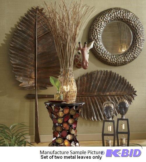 lot 157 image: Two Piece Cleopatra Leaves Set - These huge w...