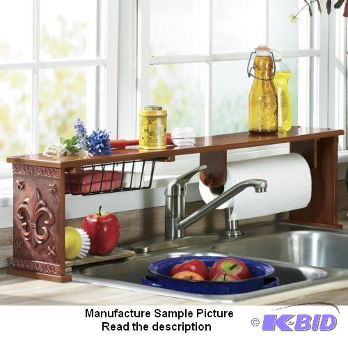 lot 21 image: Fleur De Lis Sink Shelf -&nbspTame kitchen c...