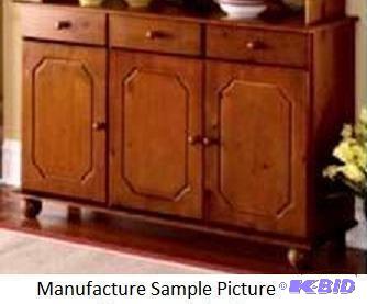 lot 6 image: Walnut Sideboard - Sideboard has three drawer...