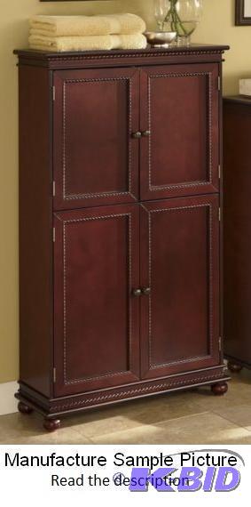 lot 84 image: Cherry Finish Rope Four Door Cabinet - Plenty...