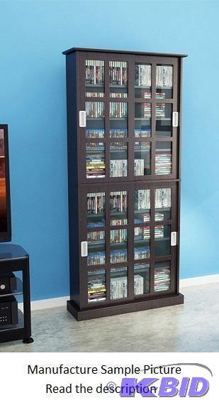 lot 87 image: Atlantic Windowpanes 720 Media Cabinet - Hold...
