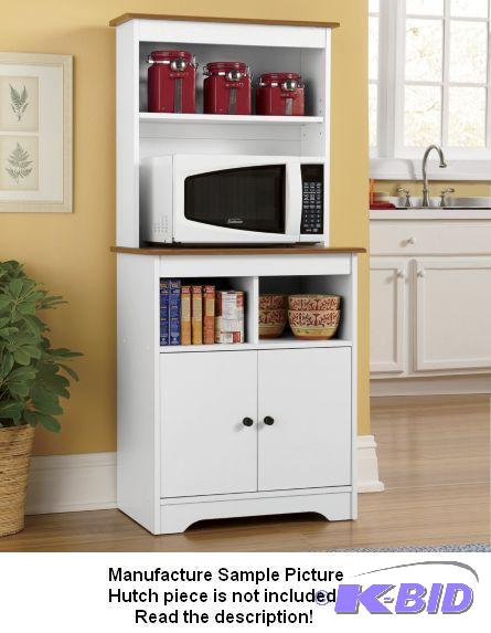 lot 9 image: White Haley Microwave Stand - Stand Only -&nb...