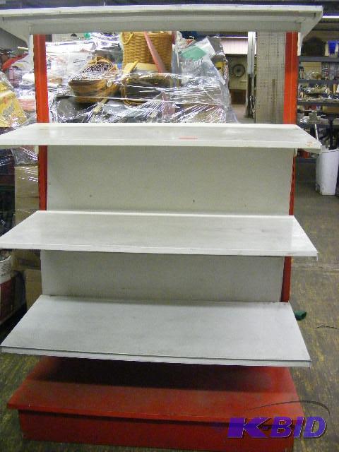 lot 121 image: Metal Shelving Unit, approx 6 tall...
