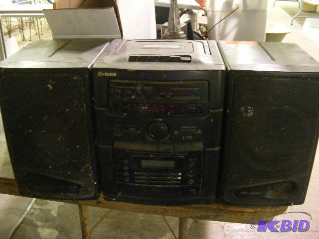 lot 585 image: Fisher Stereo CDRadio, untested...