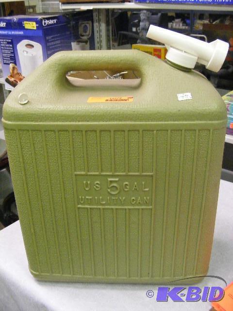 lot 607 image: 5 gallon Utility Can with spout...