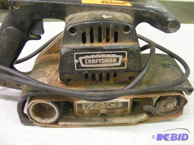 lot 617 image: Craftsman Belt Sander, 3 inch...