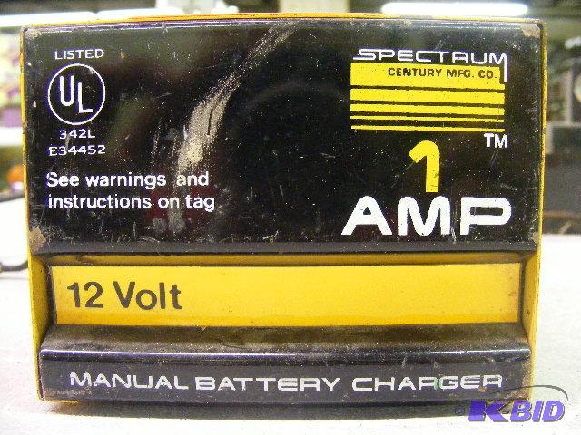 lot 75 image: Spectrum Manual Battery Charger 1amp, 12Volts...