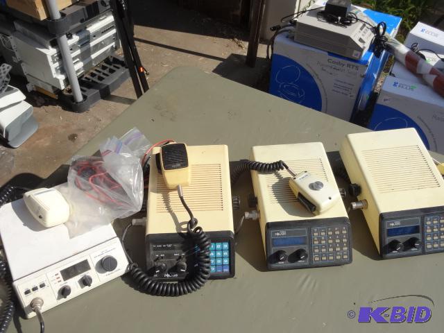 lot 114 image: Qty 4 marine radios. Polaris and realistic...