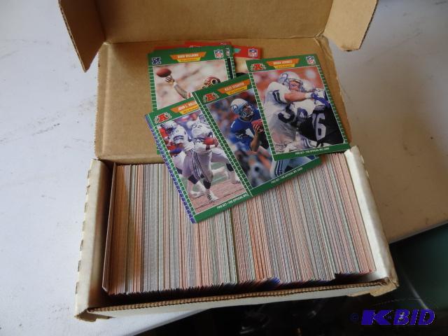 lot 127 image: 1989 official NFL cards. Football. Pro series...