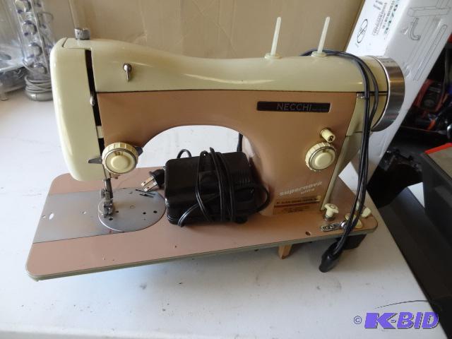 lot 129 image: Necchi super nova sewing machine. Includes fo...