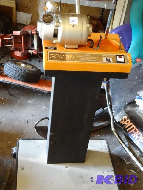 lot 151 image: Gomco model 401 medical pump on stand...