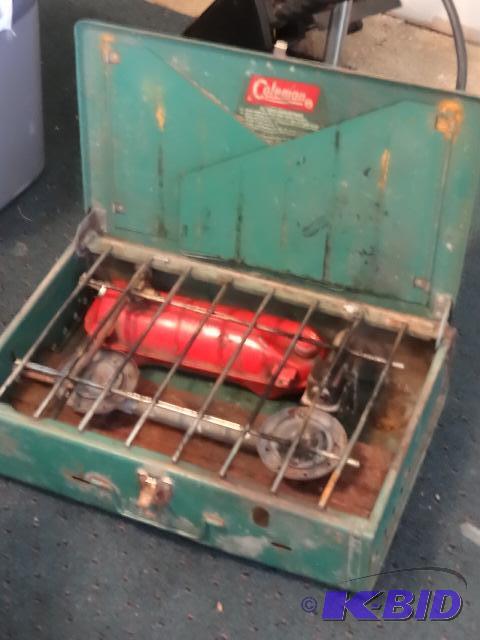 lot 179 image: Coleman gas camping stove....