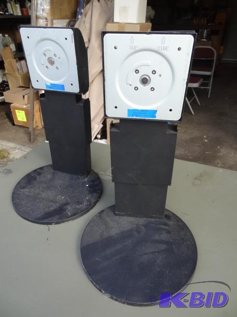 lot 2 image: 2 flat panel monitor stands...