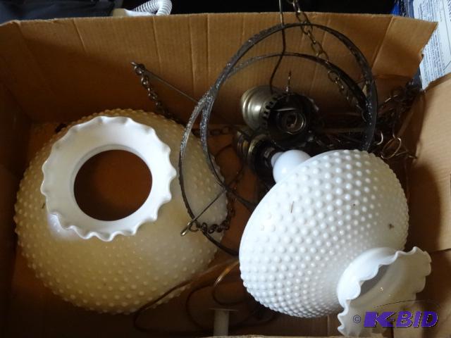 lot 229 image: 2 vintage ceiling lamps...