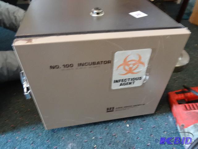 lot 235 image: No. 100 incubator...