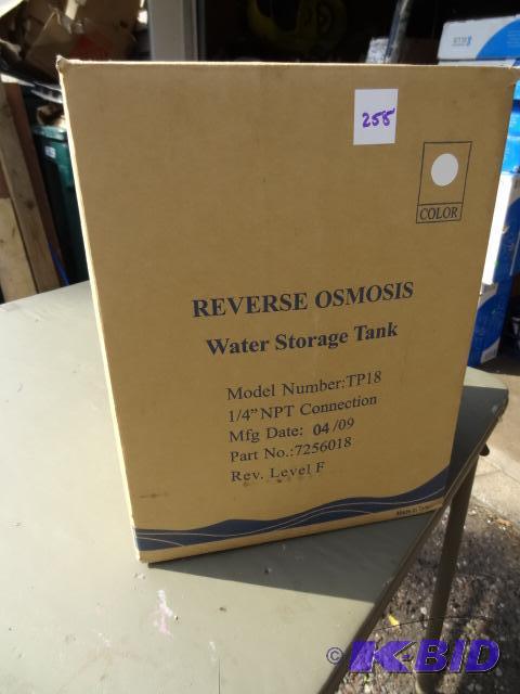 lot 255 image: Reverse osmosis water storage tank. Model TP1...