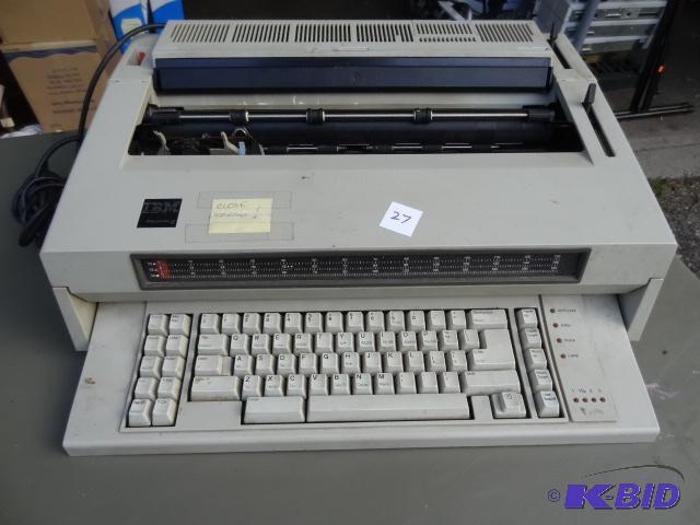 lot 27 image: IBM wheel writer 6 electric typewriter...