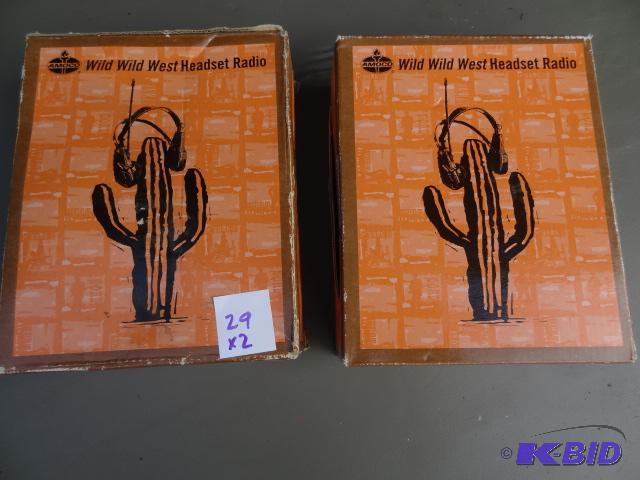 lot 29 image: Qty 2 Amoco headset radios. New...