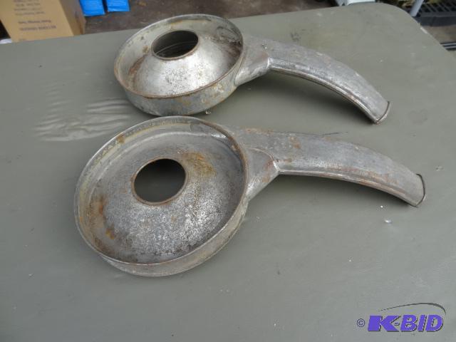 lot 49 image: Qty 2 cream seperator tops....