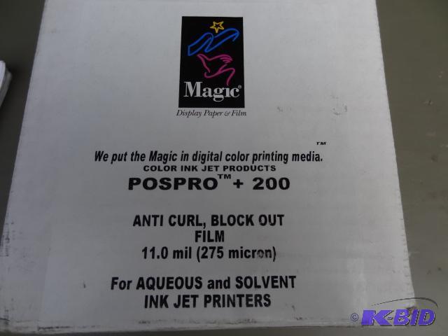 lot 72 image: Pospro 200 anti curl block out film. 36 x 10...